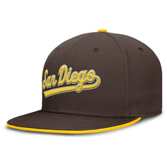 San Diego Padres Primetime Dri-FIT Round Bill True Fitted Hat - Brown | Nike