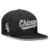 Chicago White Sox Primetime Dri-FIT Round Bill True Fitted Hat - Black | Nike