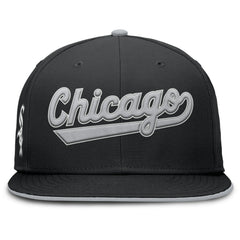 Chicago White Sox Primetime Dri-FIT Round Bill True Fitted Hat - Black | Nike