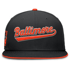 Baltimore Orioles Primetime Dri-FIT Round Bill True Fitted Hat - Black | Nike