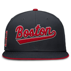 Boston Red Sox Primetime Dri-FIT Round Bill True Fitted Hat - Navy | Nike