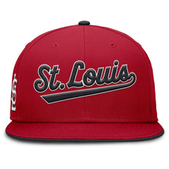 St. Louis Cardinals Primetime Dri-FIT Round Bill True Fitted Hat - Red | Nike