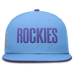 Colorado Rockies 2025 City Connect True Performance Fitted Hat - Light Blue | Nike