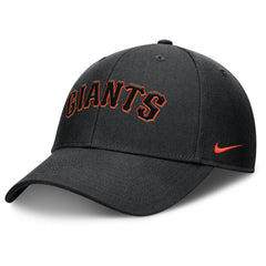 San Francisco Giants Rise Gaberdine Adjustable Hat - Black | Nike