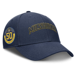 Milwaukee Brewers Rise Gaberdine Adjustable Hat - Navy | Nike