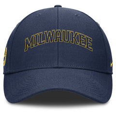 Milwaukee Brewers Rise Gaberdine Adjustable Hat - Navy | Nike