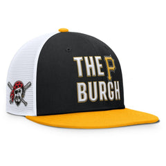 Pittsburgh Pirates Pro Trucker Snapback Hat - Black | Nike