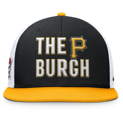 Pittsburgh Pirates Pro Trucker Snapback Hat - Black | Nike