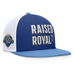 Kansas City Royals Pro Performance Trucker Snapback Hat - Royal/Light Blue | Nike