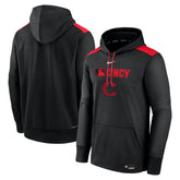 Cincinnati Reds Authentic Collection City Connect Therma Pullover Hoodie - Black | Nike