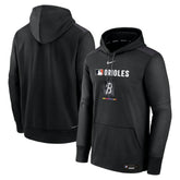 Baltimore Orioles Authentic Collection City Connect Therma Pullover Hoodie - Black | Nike