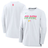 San Diego Padres 2025 City Connect Authentic Collection Player Dri-FIT Lightweight Pullover - White | Nike