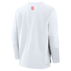San Diego Padres 2025 City Connect Authentic Collection Player Dri-FIT Lightweight Pullover - White | Nike