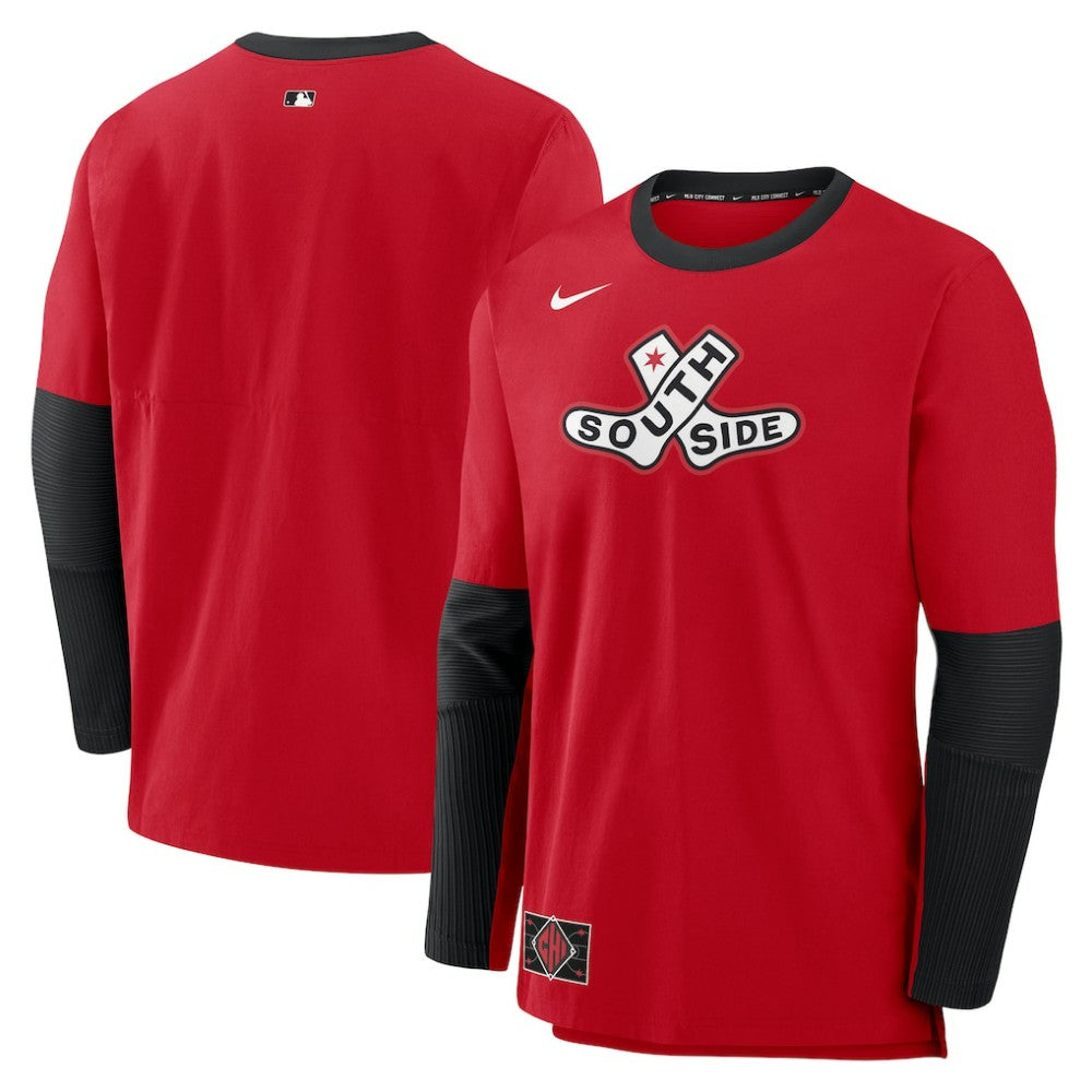 Chicago White Sox 2025 City Connect Authentic Collection Player Dri-FIT Lightweight Pullover - Red | Nike