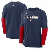 Cleveland Guardians 2025 City Connect Authentic Collection Player Dri-FIT Lightweight Pullover - Navy | Nike