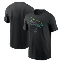 Tampa Bay Rays City Connect Large Logo T-Shirt - Black | Nike