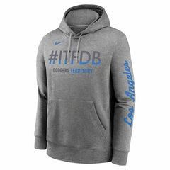 Los Angeles Dodgers City Connect Club Hoodie - Heather Charcoal | Nike