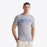 Washington Nationals City Connect Script Tri-Blend T-Shirt - Heather Charcoal | Nike