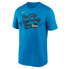 Philadelphia Phillies City Connect Team Phrase Script Legend Performance T-Shirt - Blue | Nike
