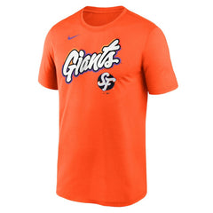 San Francisco Giants 2025 City Connect Team Phrase Legend Performance T-Shirt - Orange | Nike