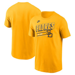 San Diego Padres Cooperstown Collection Retro T-Shirt - Gold | Nike