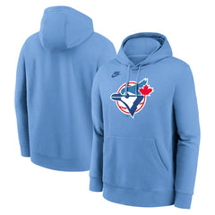 Toronto Blue Jays Cooperstown Collection Logo Club Hoodie - Powder Blue | Nike