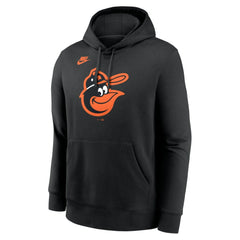 Baltimore Orioles Cooperstown Collection Logo Club Hoodie - Black | Nike