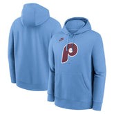 Philadelphia Phillies Cooperstown Collection Logo Club Hoodie - Light Blue | Nike