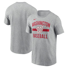 Washington Nationals Arched T-Shirt - Heather Gray | Nike