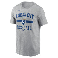 Kansas City Royals Arched T-Shirt - Heather Gray | Nike