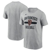 San Francisco Giants Arched T-Shirt - Heather Gray | Nike