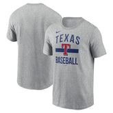 Texas Rangers Arched T-Shirt - Heather Gray | Nike