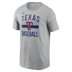 Texas Rangers Arched T-Shirt - Heather Gray | Nike