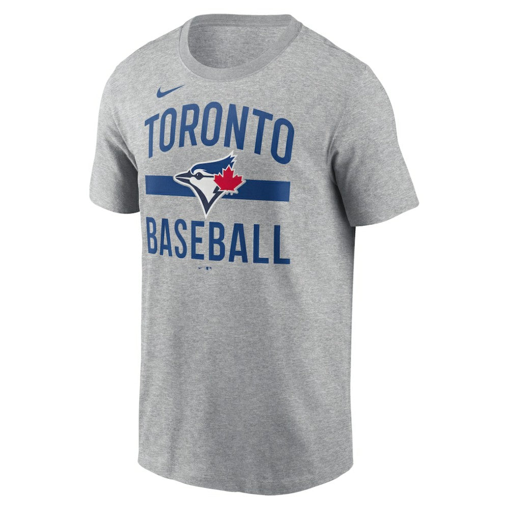 Toronto Blue Jays Arched T-Shirt - Heather Charcoal | Nike