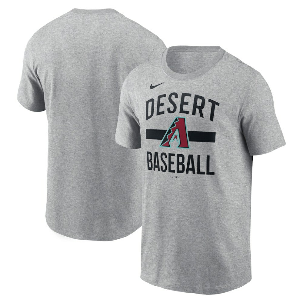 Arizona Diamondbacks Arched T-Shirt - Heather Gray | Nike
