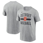 Detroit Tigers Arched T-Shirt - Heather Gray | Nike