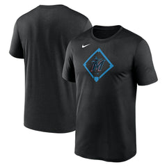 Miami Marlins Icon Legend Dri-FIT T-Shirt - Black | Nike