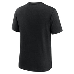 Colorado Rockies Logo Tri-Blend T-Shirt - Heather Black | Nike
