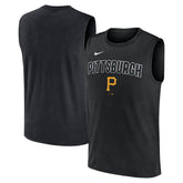 Pittsburgh Pirates Knockout Dri-FIT Muscle Tank Top - Black | Nike