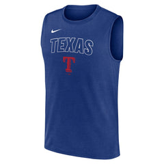 Texas Rangers Knockout Dri-FIT Muscle Tank Top - Royal | Nike