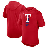 Texas Rangers Tri-Blend Hoodie T-Shirt - Red | Nike