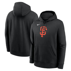 San Francisco Giants Logo Club Fleece Hoodie - Black | Nike