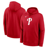 Philadelphia Phillies Logo Club Fleece Hoodie - Red | Nike