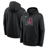 Arizona Diamondbacks Logo Club Fleece Hoodie - Black | Nike