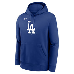 Los Angeles Dodgers Logo Club Fleece Hoodie - Royal | Nike