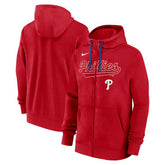 Philadelphia Phillies Knockout Script Full-Zip Hoodie - Red | Nike