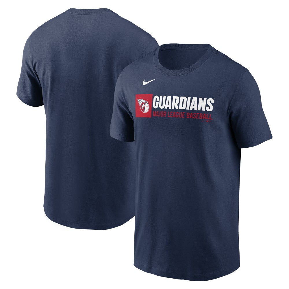 Cleveland Guardians Team Block T-Shirt - Navy | Nike