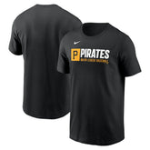 Pittsburgh Pirates Team Block T-Shirt - Black | Nike