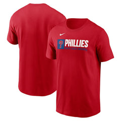 Philadelphia Phillies Team Block T-Shirt - Red | Nike