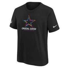 Dallas Cowboys Youth 2024 NFL Crucial Catch T-Shirt - Black | Nike for sale